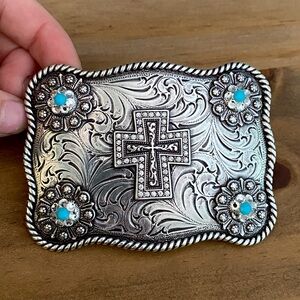 New Nocona Cross Belt Buckle